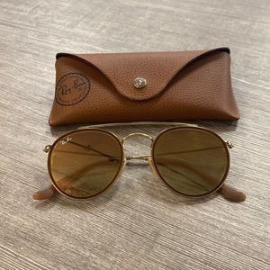 Ray-Ban Round Double Bridge Sunglasses RB3647N